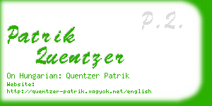 patrik quentzer business card